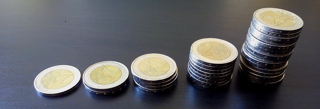 euro mince v 5 komíncích