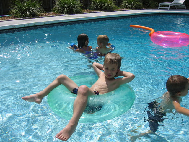 super bazén je skvělé vyžití pro děti